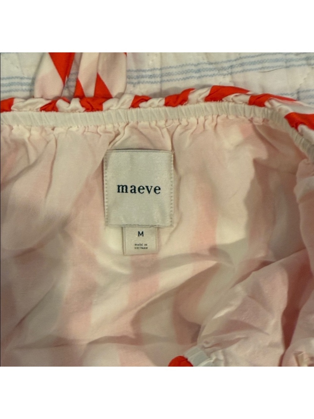 Maeve White  and Red Elastic-Neck with tie